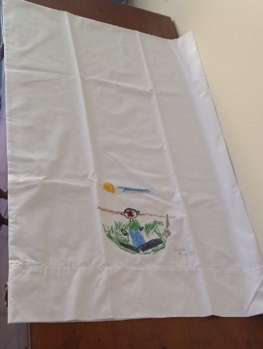 Vintage 1970’s Child Art Pillow Cases. Set Of 3 - Picture 6 of 10